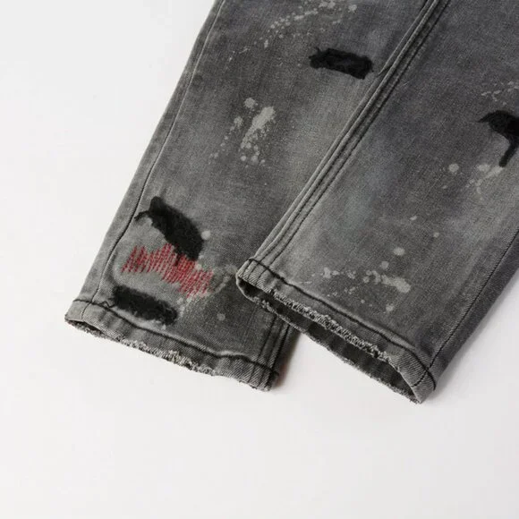 Ksubi Grey Distressed Skinny Jeans
